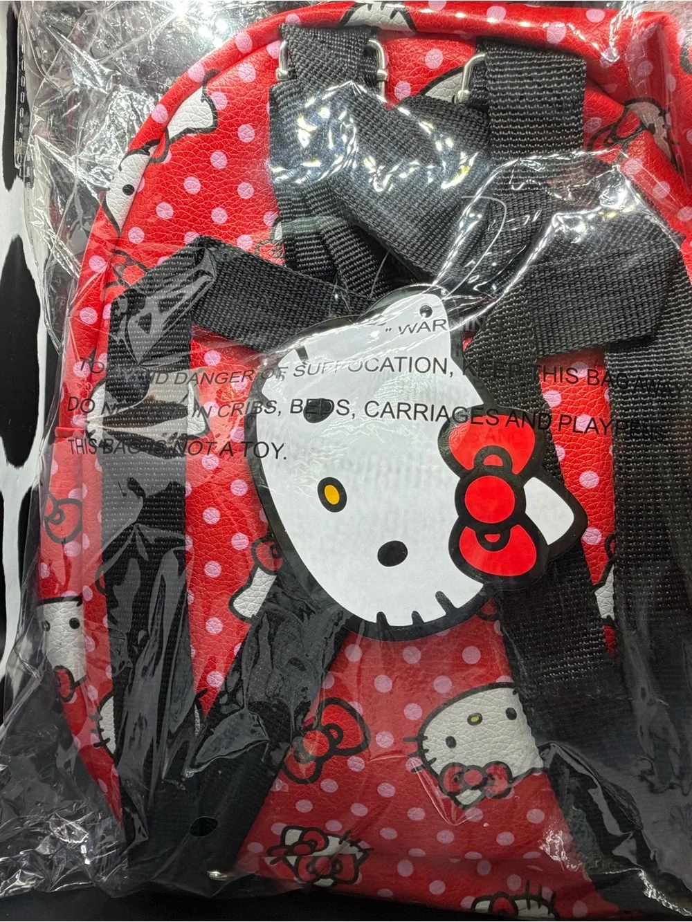 Hello Kitty Red and White Polka Dot Mini Backpack